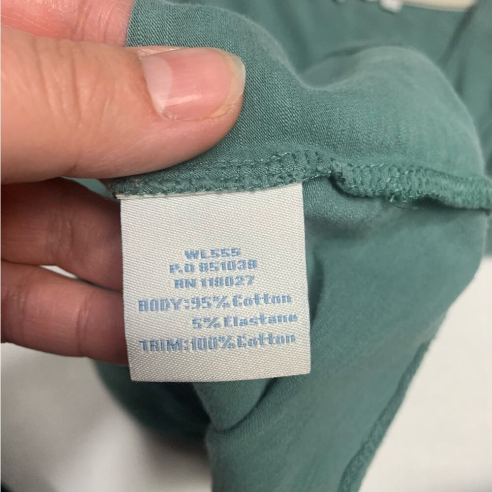 Boden womens size 6 small green ruffle front 3/4 sleeve shirt causal cute - Picture 8 of 11